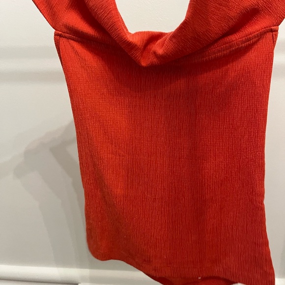 Maeve Red Knotted Tank Top - Picture 3 of 6